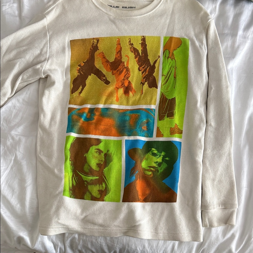 Billie Eilish Birds of a Feather Collage Thermal Long Sleeve - Medium